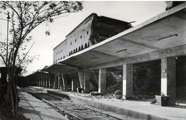 Стара железничка станица Скопје по земјотресот
